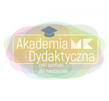 Kolorowa grafika. Logo Akademii Dydaktycznej oraz logo Muzeum Krakowa.