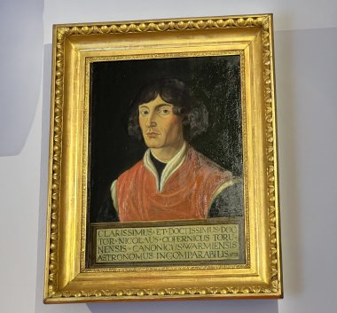 Zdjęcie obrazu z Mikołajem Kopernikiem.