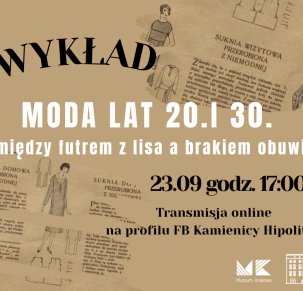 Moda lat  20. i 30. Między futrem z lisa a brakiem obuwia - wykład online