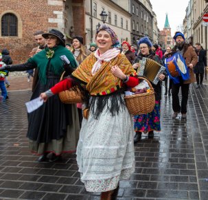 Zapowiedź Krakowskiego Babskiego Combra „Śpiewogranie na Starym Kleparzu”