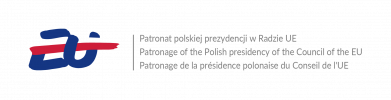 Logo Polskiej Prezydencji w Radzie Unii Europejskiej.