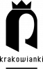 Czarne logo w postaci głowy kobiety z koroną na białym tle