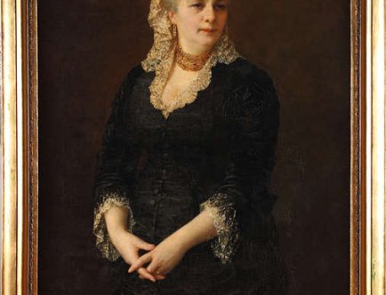 Pantaleon Szyndler, Portret kobiety, 1883 r., Zbiory Muzeum Krakowa